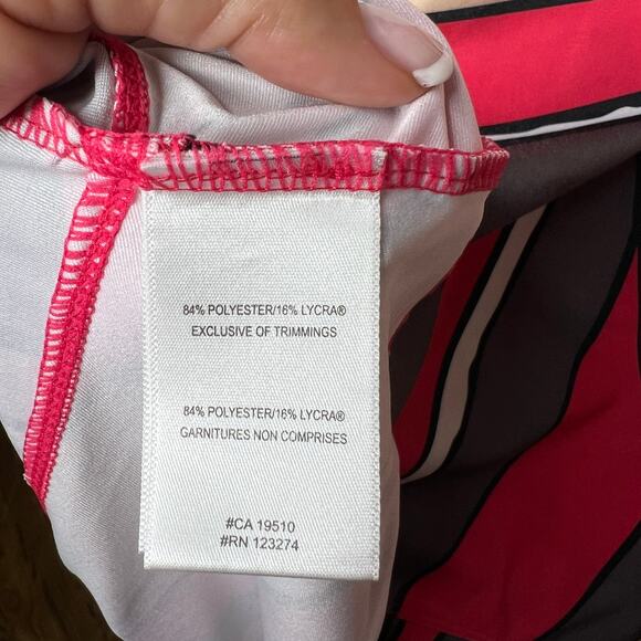 LOLE Activewear Patterned Ruched Tank Dress Keyhole Back UPF 50+ Wicking SZ S - Picture 8 of 12